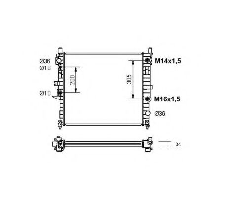 Imagine Radiator, racire motor NRF 55334