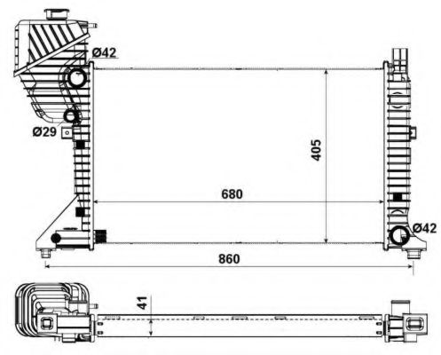 Imagine Radiator, racire motor NRF 55348A