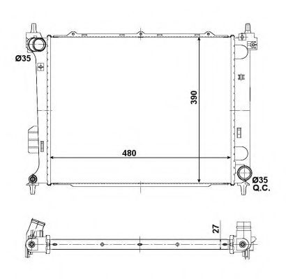 Imagine Radiator, racire motor NRF 56057