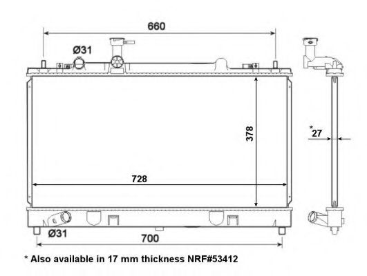 Imagine Radiator, racire motor NRF 56063