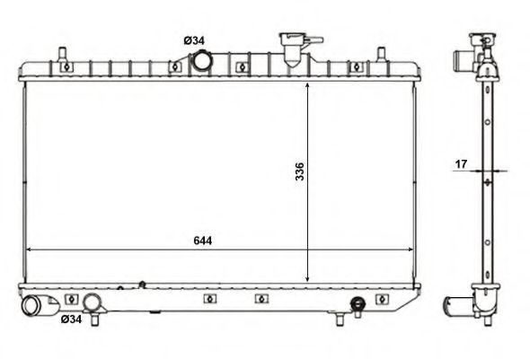 Imagine Radiator, racire motor NRF 56155