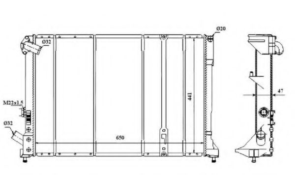 Imagine Radiator, racire motor NRF 58059