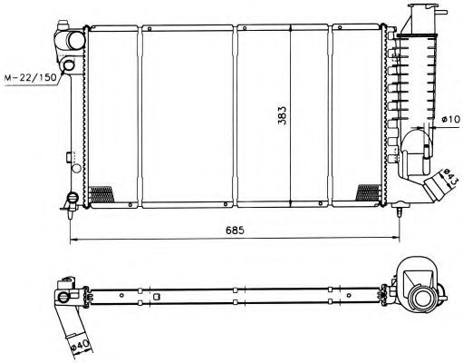 Imagine Radiator, racire motor NRF 58092