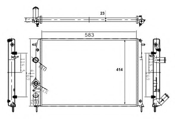 Imagine Radiator, racire motor NRF 58106A