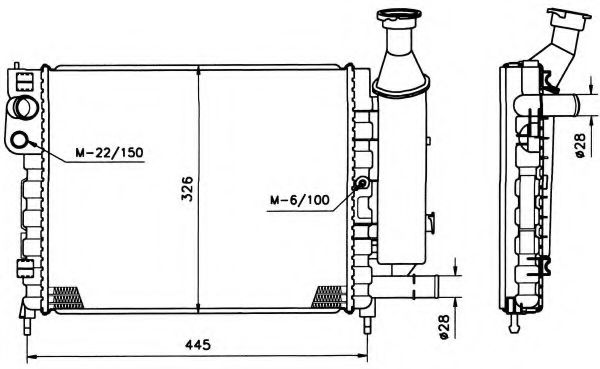 Imagine Radiator, racire motor NRF 58119