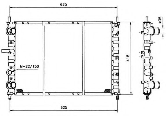 Imagine Radiator, racire motor NRF 58122