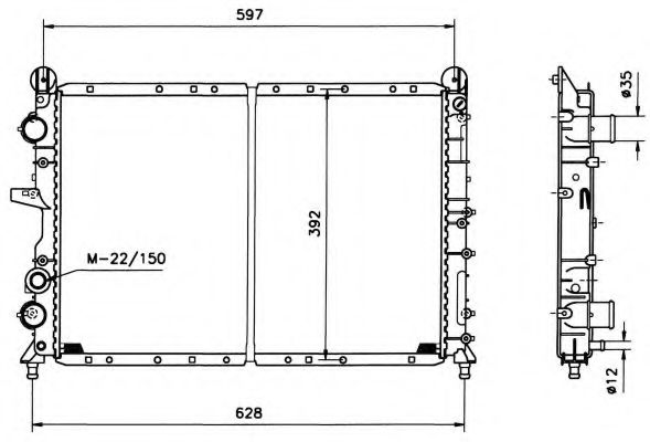 Imagine Radiator, racire motor NRF 58124