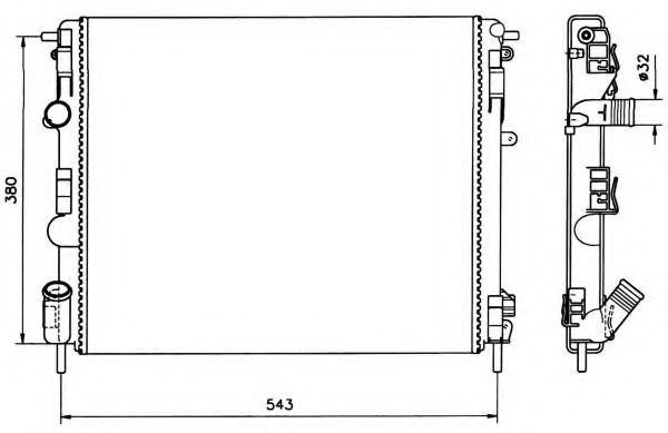 Imagine Radiator, racire motor NRF 58148