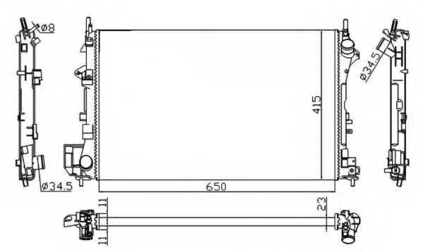 Imagine Radiator, racire motor NRF 58203A