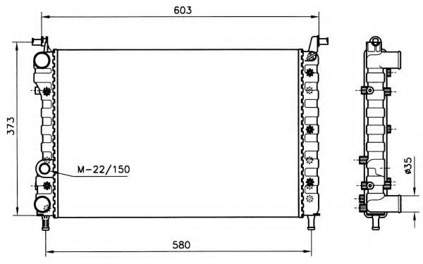 Imagine Radiator, racire motor NRF 58221