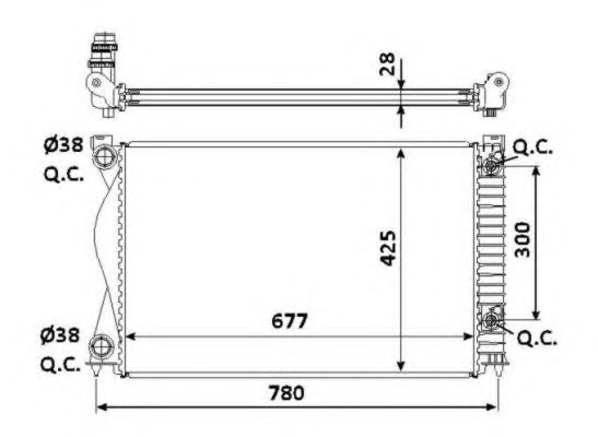 Imagine Radiator, racire motor NRF 58234