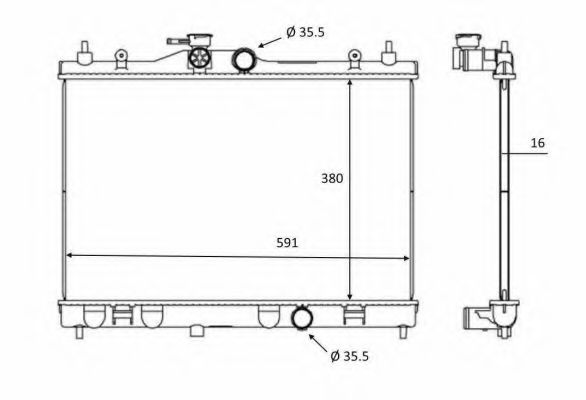 Imagine Radiator, racire motor NRF 58236