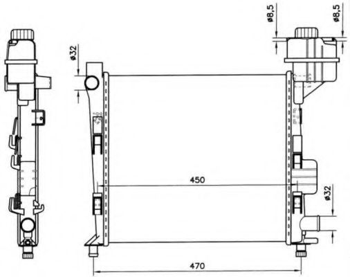 Imagine Radiator, racire motor NRF 58252