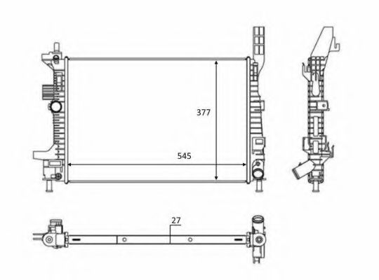 Imagine Radiator, racire motor NRF 58284