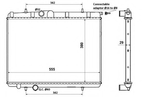 Imagine Radiator, racire motor NRF 58301