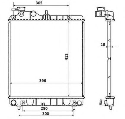 Imagine Radiator, racire motor NRF 58354