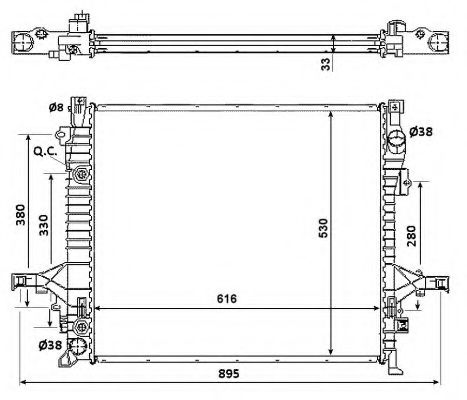Imagine Radiator, racire motor NRF 58356