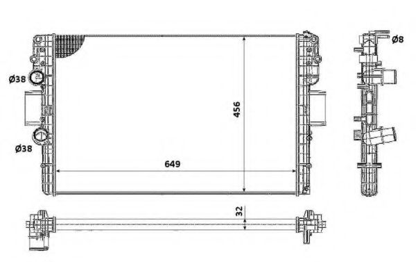 Imagine Radiator, racire motor NRF 58361