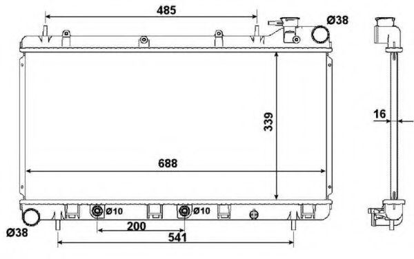 Imagine Radiator, racire motor NRF 58372