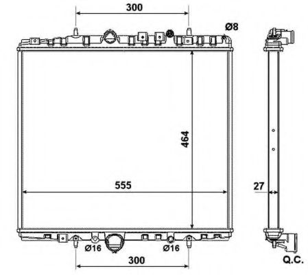 Imagine Radiator, racire motor NRF 58373