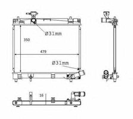 Imagine Radiator, racire motor NRF 58384