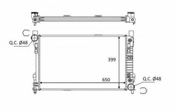 Imagine Radiator, racire motor NRF 58390