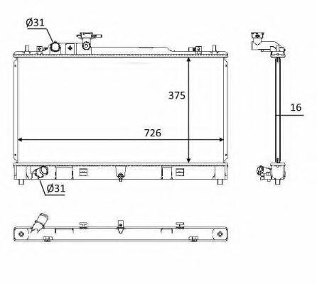 Imagine Radiator, racire motor NRF 58393