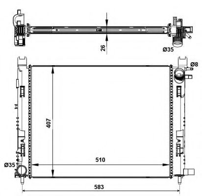 Imagine Radiator, racire motor NRF 58443