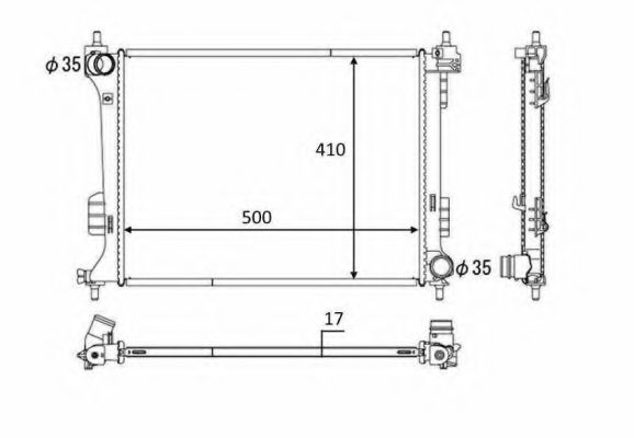 Imagine Radiator, racire motor NRF 58451