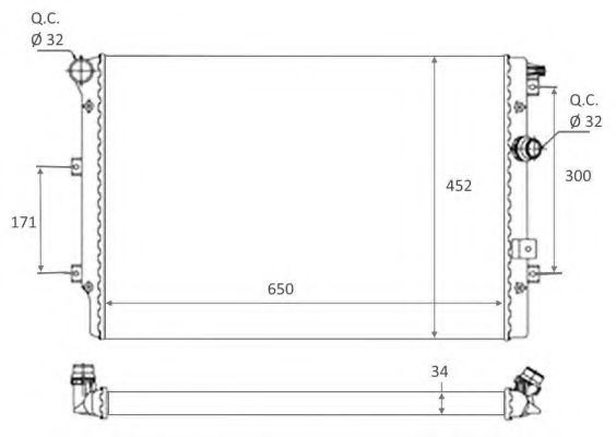 Imagine Radiator, racire motor NRF 58464