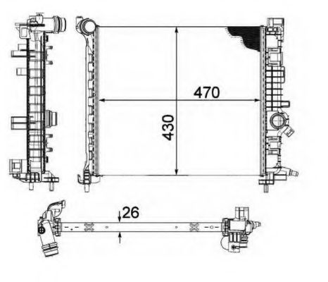 Imagine Radiator, racire motor NRF 58476