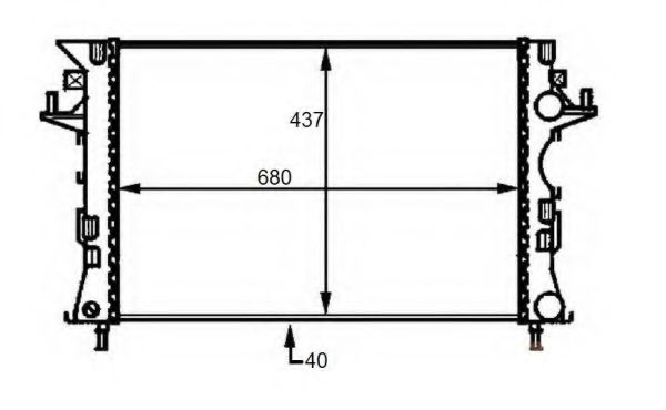 Imagine Radiator, racire motor NRF 58490