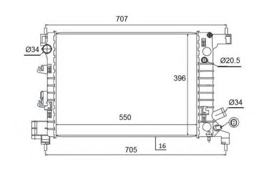 Imagine Radiator, racire motor NRF 58504