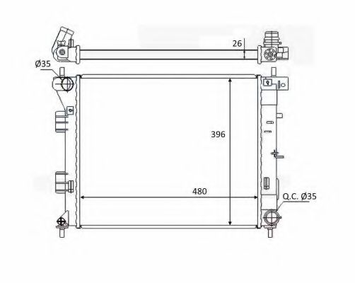 Imagine Radiator, racire motor NRF 58522