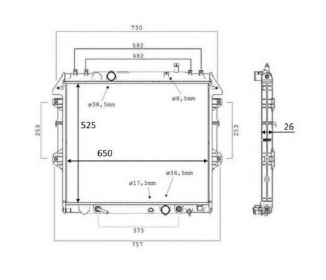 Imagine Radiator, racire motor NRF 58534