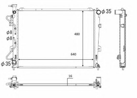 Imagine Radiator, racire motor NRF 58554