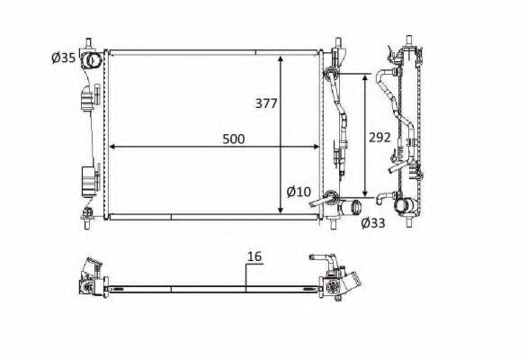 Imagine Radiator, racire motor NRF 58556
