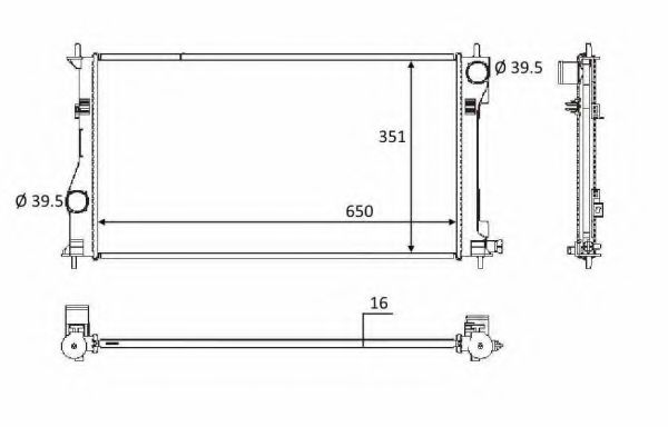 Imagine Radiator, racire motor NRF 58558