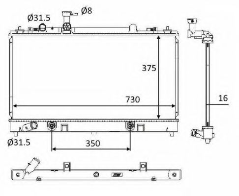 Imagine Radiator, racire motor NRF 58560