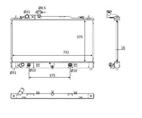 Imagine Radiator, racire motor NRF 58561