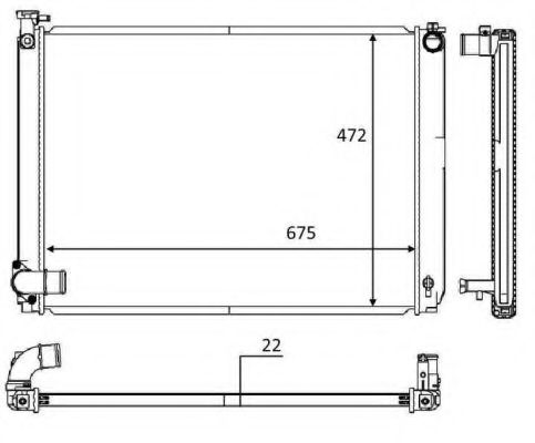 Imagine Radiator, racire motor NRF 58604