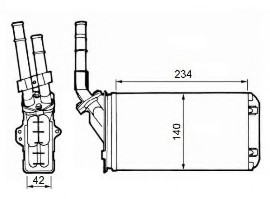 Imagine Schimbator caldura, incalzire habitaclu NRF 58643