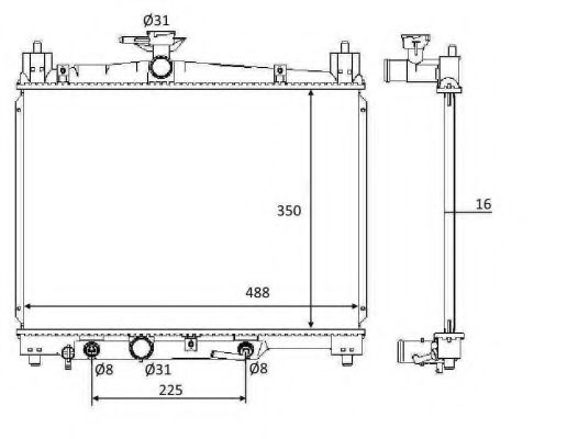 Imagine Radiator, racire motor NRF 58644