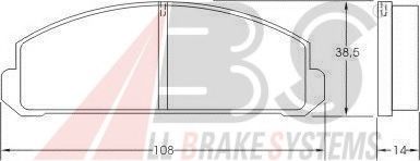 Imagine set placute frana,frana disc A.B.S. 36120