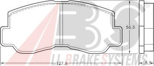 Imagine set placute frana,frana disc A.B.S. 36151