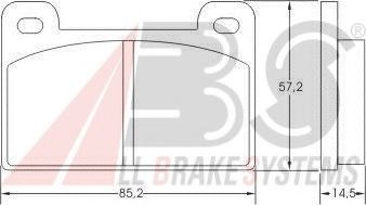 Imagine set placute frana,frana disc A.B.S. 36372