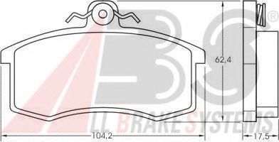 Imagine set placute frana,frana disc A.B.S. 36576