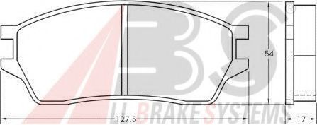 Imagine set placute frana,frana disc A.B.S. 36641