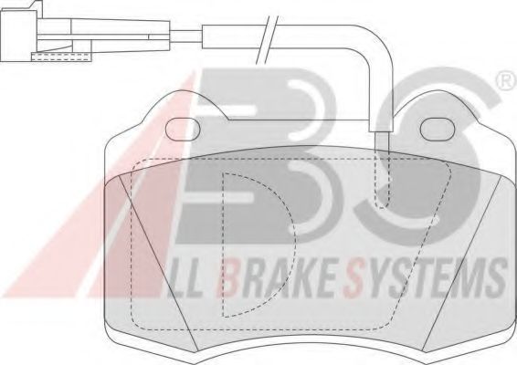 Imagine set placute frana,frana disc A.B.S. 36946