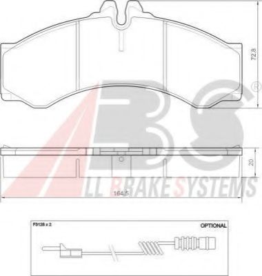 Imagine set placute frana,frana disc A.B.S. 37000